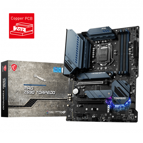 Bo mạch chủ MSI MMPG Z590 TORPEDO (Chipset Intel Z590/ Socket 1200/ VGA Onboard/)