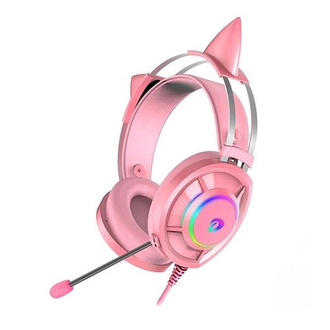 Tai Nghe Dareu EH469 RGB Pink(7.1, USB, LED RGB)