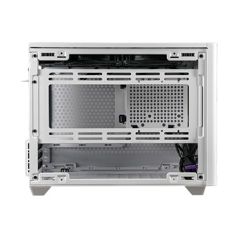 Vỏ máy tính Cooler Master MasterBox NR200P ITX TG White (Mini ITX Tower/ Màu trắng)