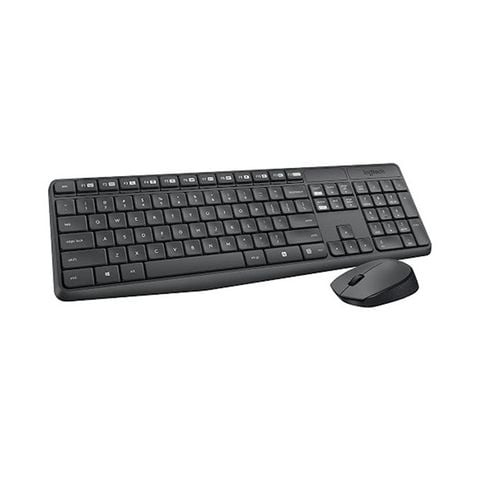 Bộ bàn phím chuột không dây Logitech MK235 (USB-Wireless, Không dây)