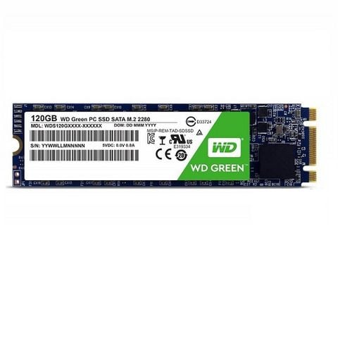 Ổ SSD Western Green 120Gb M2.2280 (đọc: 540MB/s /ghi: 430MB/s)