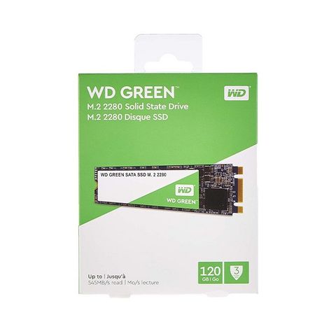 Ổ SSD Western Green 120Gb M2.2280 (đọc: 540MB/s /ghi: 430MB/s)