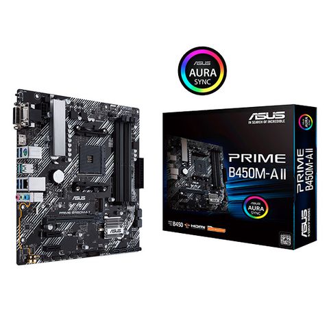 Bo mạch chủ ASUS PRIME B450M-A II (Chipset AMD B450/ Socket AM4/ VGA Onboard)