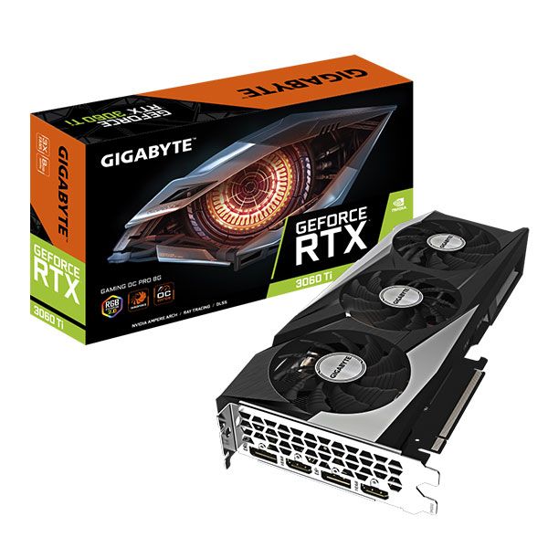 Cạc đồ họa Gigabyte RTX 3060Ti 8G GDDR6 Gaming OC Pro V3 (NVIDIA Geforce  RTX 3060TI/ 8Gb/ GDDR6/ 256Bit)