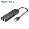 Cáp chuyển USB 3.0 to LAN + Hub 3 Port USB 3.0 Vention CKBHB