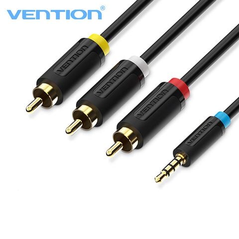 Cáp AV 2.5mm to 3RCA Vention 1.5m BCCBG