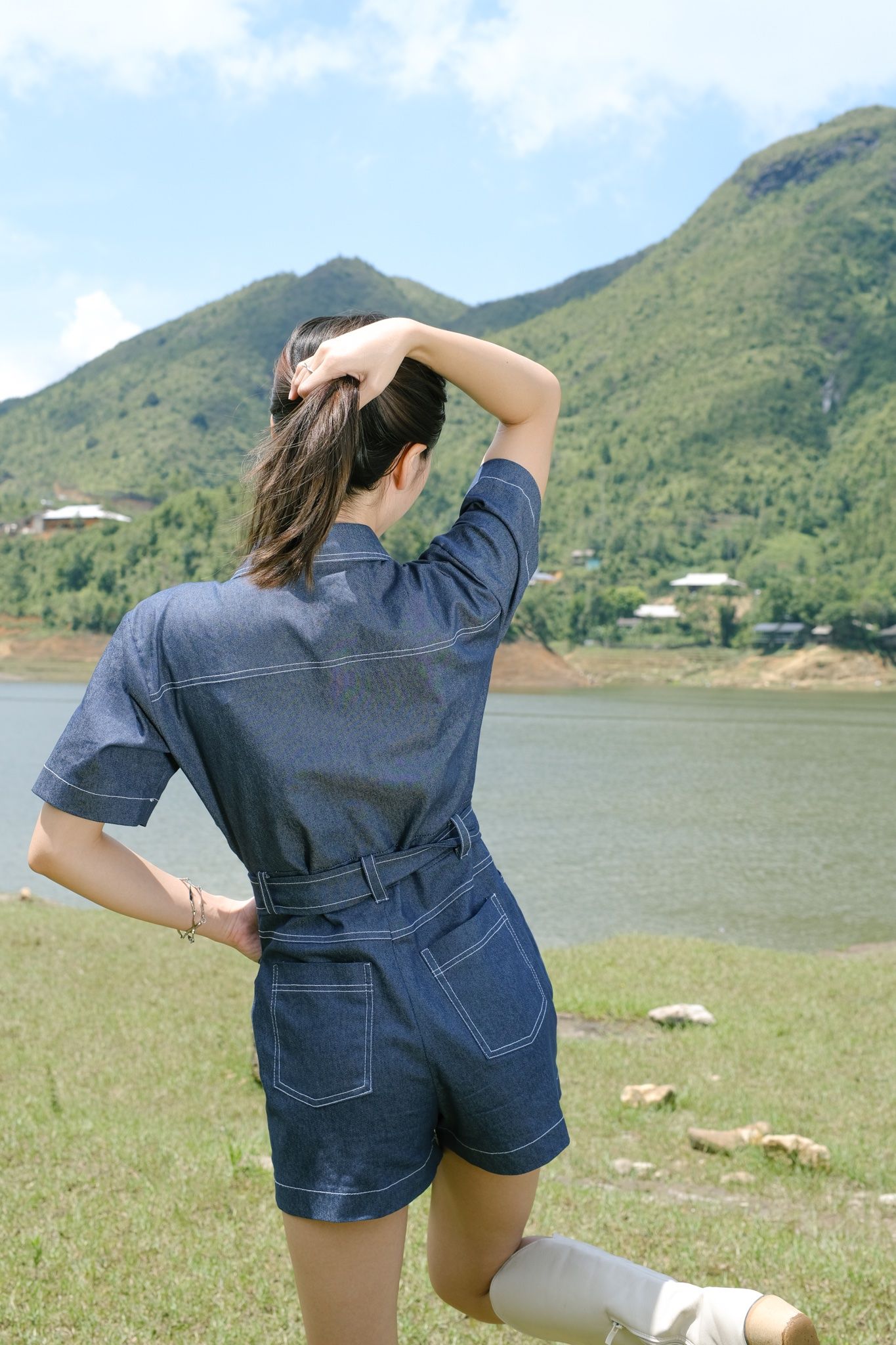  Lisa Jumpsuit - Xanh Đậm 