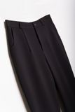  Cuff Flared Pants - Black 