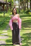  Sandra Tube Top - Hồng 
