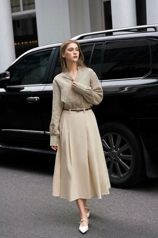  Mia Long Skirt - Natural 