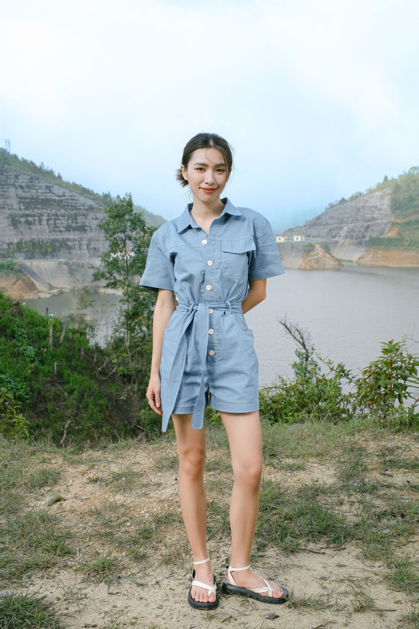  Lisa Jumpsuit - Xanh Nhạt 