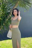  Pleated Tube - Olive 