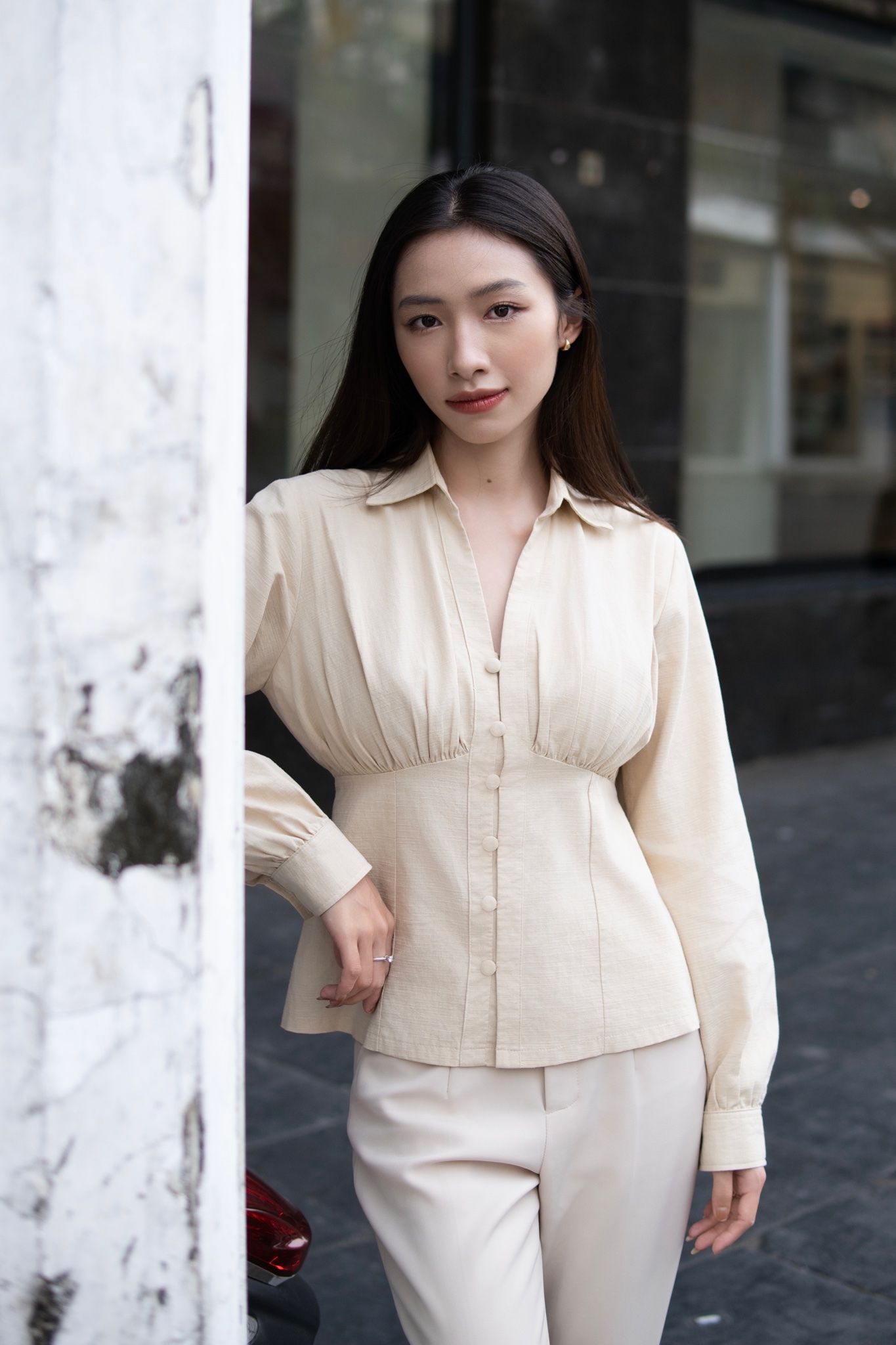  Poppy Shirt - Beige 