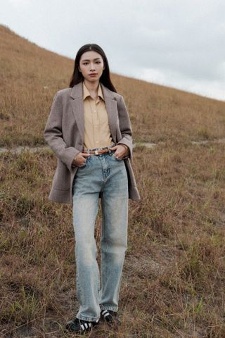  ZL Straight Jeans - Xanh Nhạt 