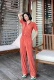  Elastic Palm Pants - Peachy 