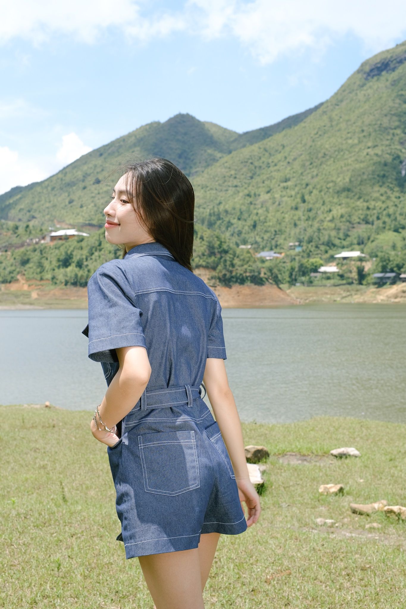  Lisa Jumpsuit - Xanh Đậm 