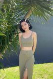  Pleated Tube - Olive 