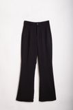  Cuff Flared Pants - Black 