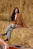  Vegan Suede Blazer - Camel 