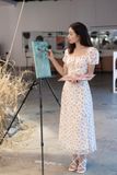 Puff Parisan Dress - Hồng 