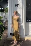  Beatrix Dress - Nâu Caramel 
