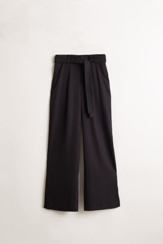  Hem Slit Pants - Đen 