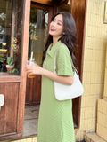  Textured Dress - Xanh 