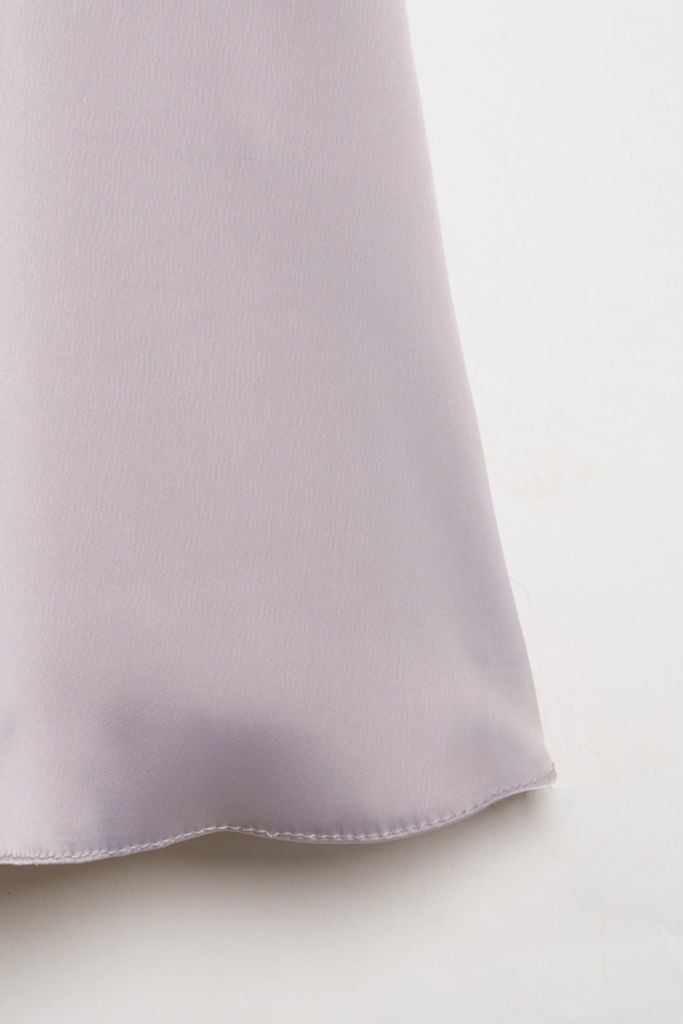 Grey Silk Skirt