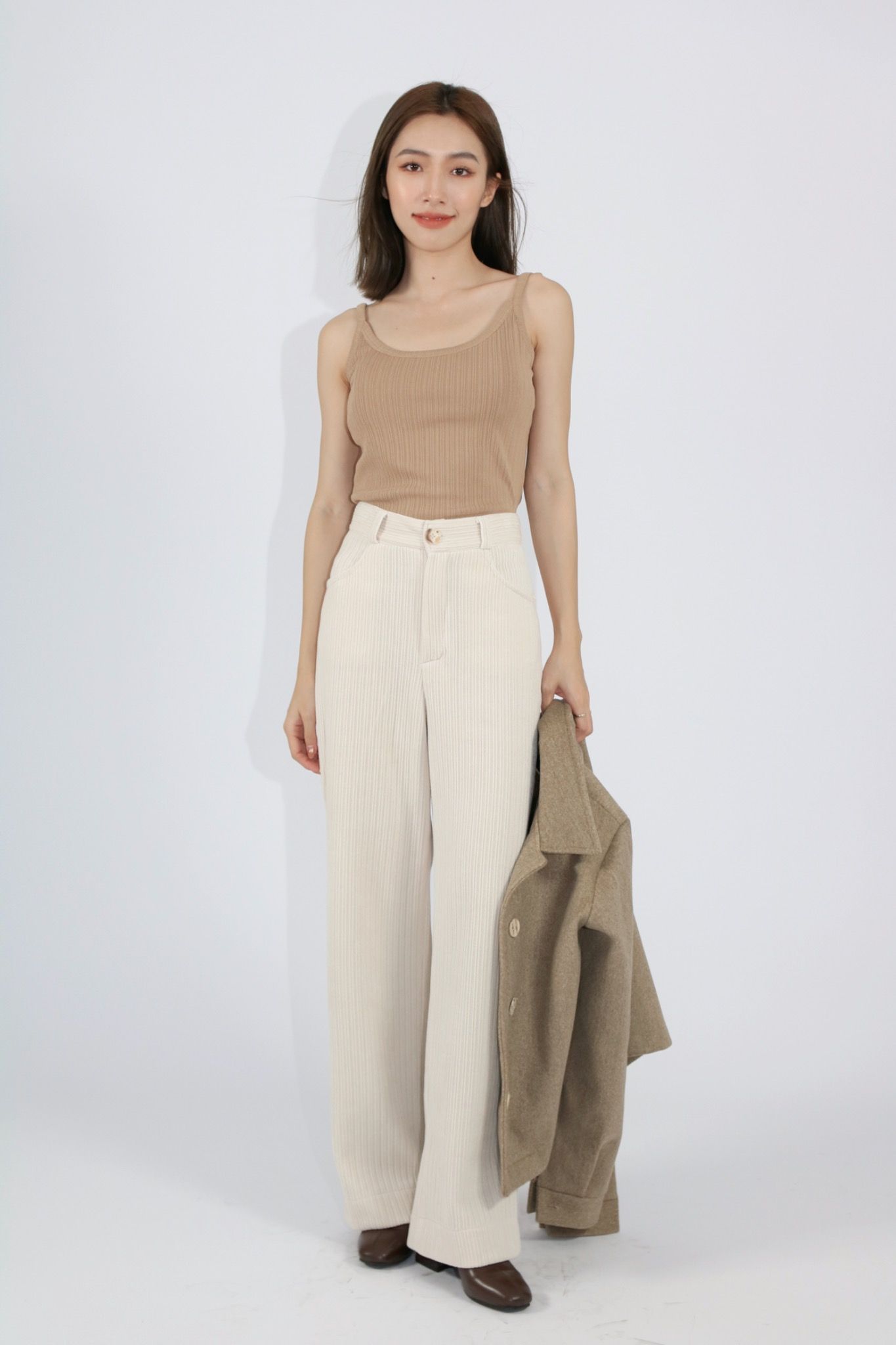  Wide Corduroy Pants - Kem 