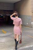  Pink Tweed Skirt 