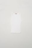  Cotton Round Tank - White 