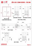 HỆ THC XF S93 CỬA ĐI LÙA