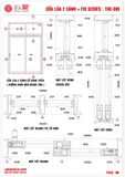 HỆ THC XF S93 CỬA ĐI LÙA