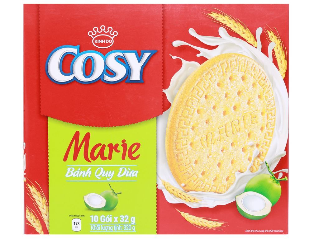  Bánh quy sữa Cosy Marie dừa 320g  - 13786 