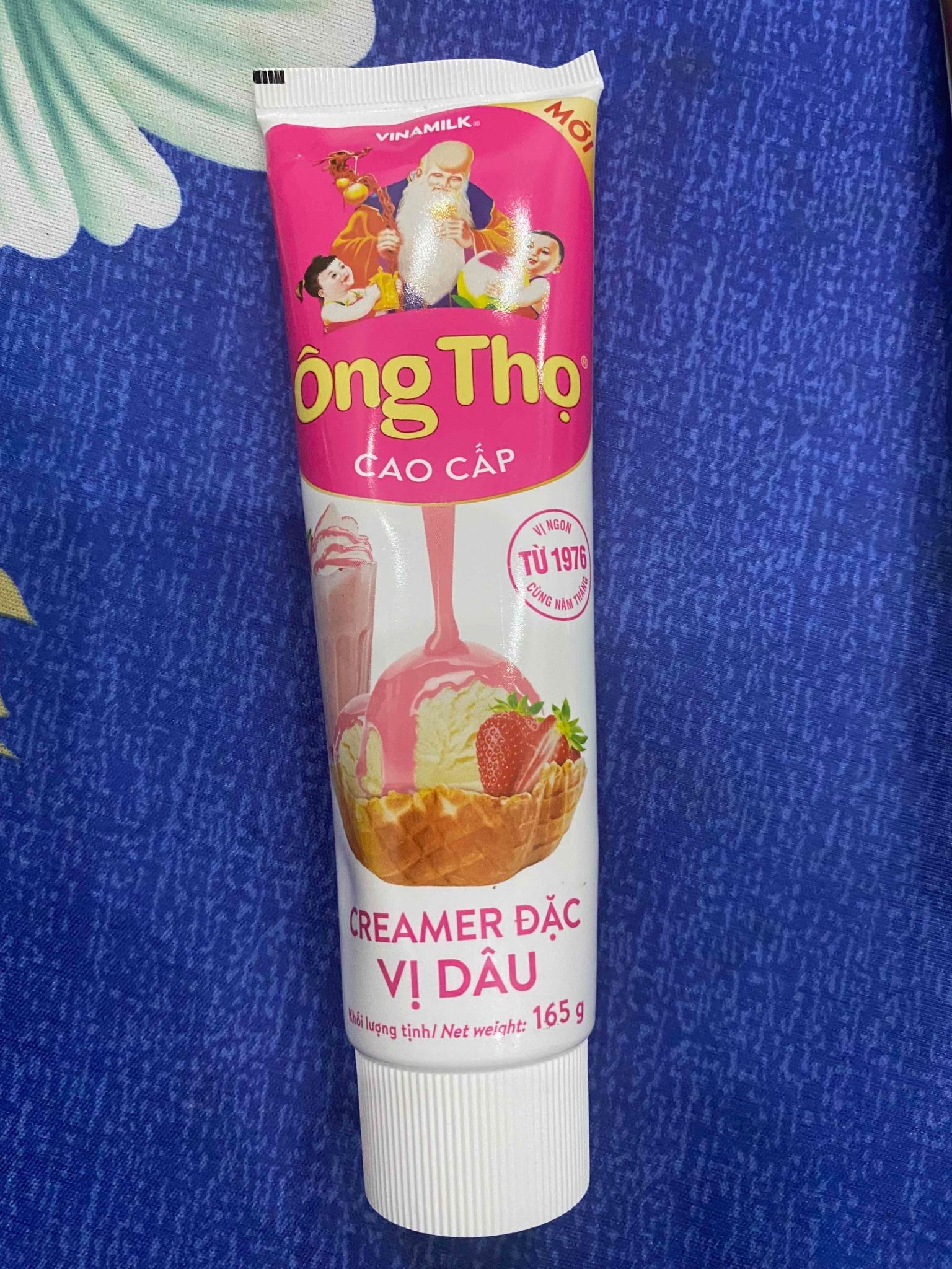  Sữa đặc Ông Thọ vị Dâu tuýp 165g 