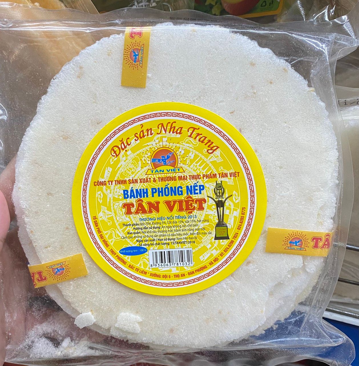  Bánh phồng nếp Tân Việt 100 gram 