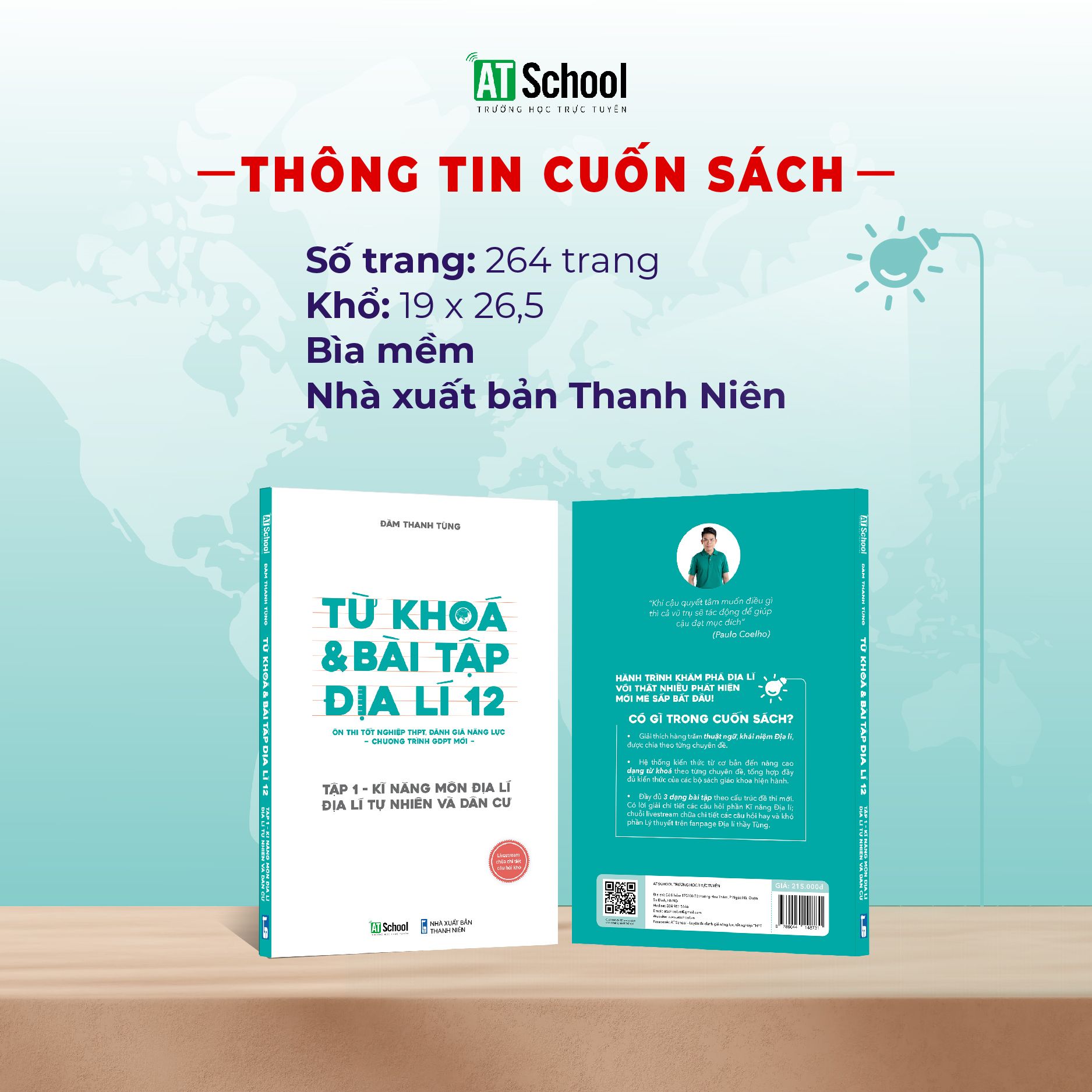  (TẬP 1) TỪ KHÓA VÀ BÀI TẬP ĐỊA LÍ 12 ÔN THI TỐT NGHIỆP THPT, ĐGNL THEO CHƯƠNG TRÌNH GDPT MỚI 