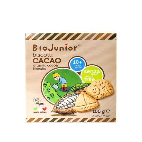 Bánh ăn dặm hữu cơ cho bé vị ca cao Bio Junior 100g (Từ 10 tháng tuổi) –  Organic Baby Food Planet