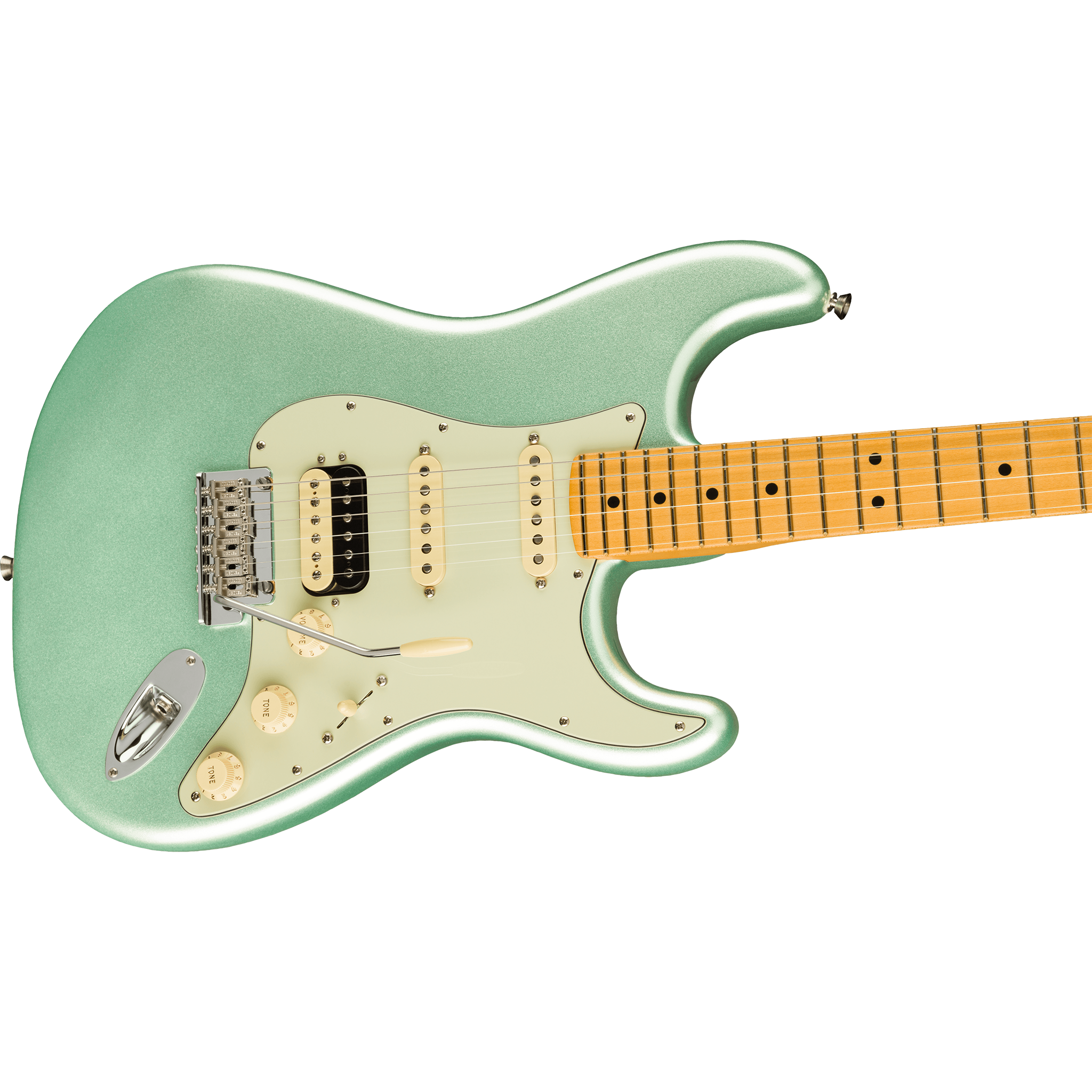 FENDER AMERICAN PROFESSIONAL II STRAT HSS MAPLE MYSTIC SURF GREEN #0113912718