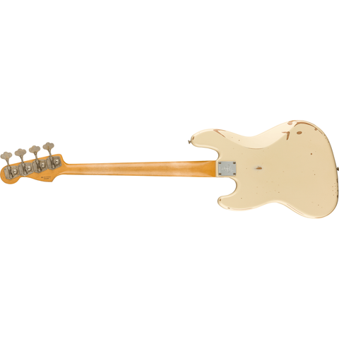  FENDER VINTERA 60th ANNIVERSARY ROAD WORN JAZZ BASS PAU FERRO OLYMPIC WHITE #0140226705 