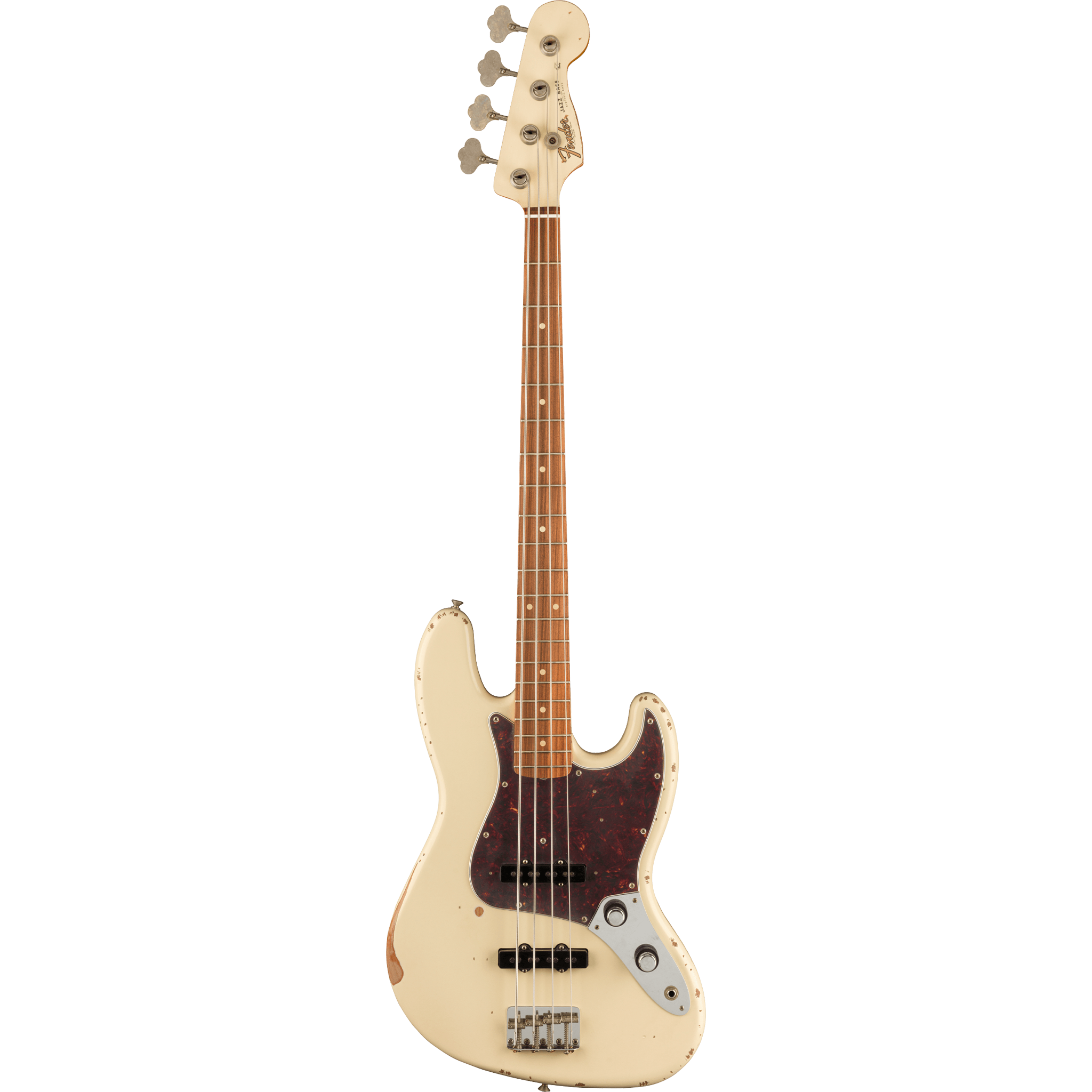  FENDER VINTERA 60th ANNIVERSARY ROAD WORN JAZZ BASS PAU FERRO OLYMPIC WHITE #0140226705