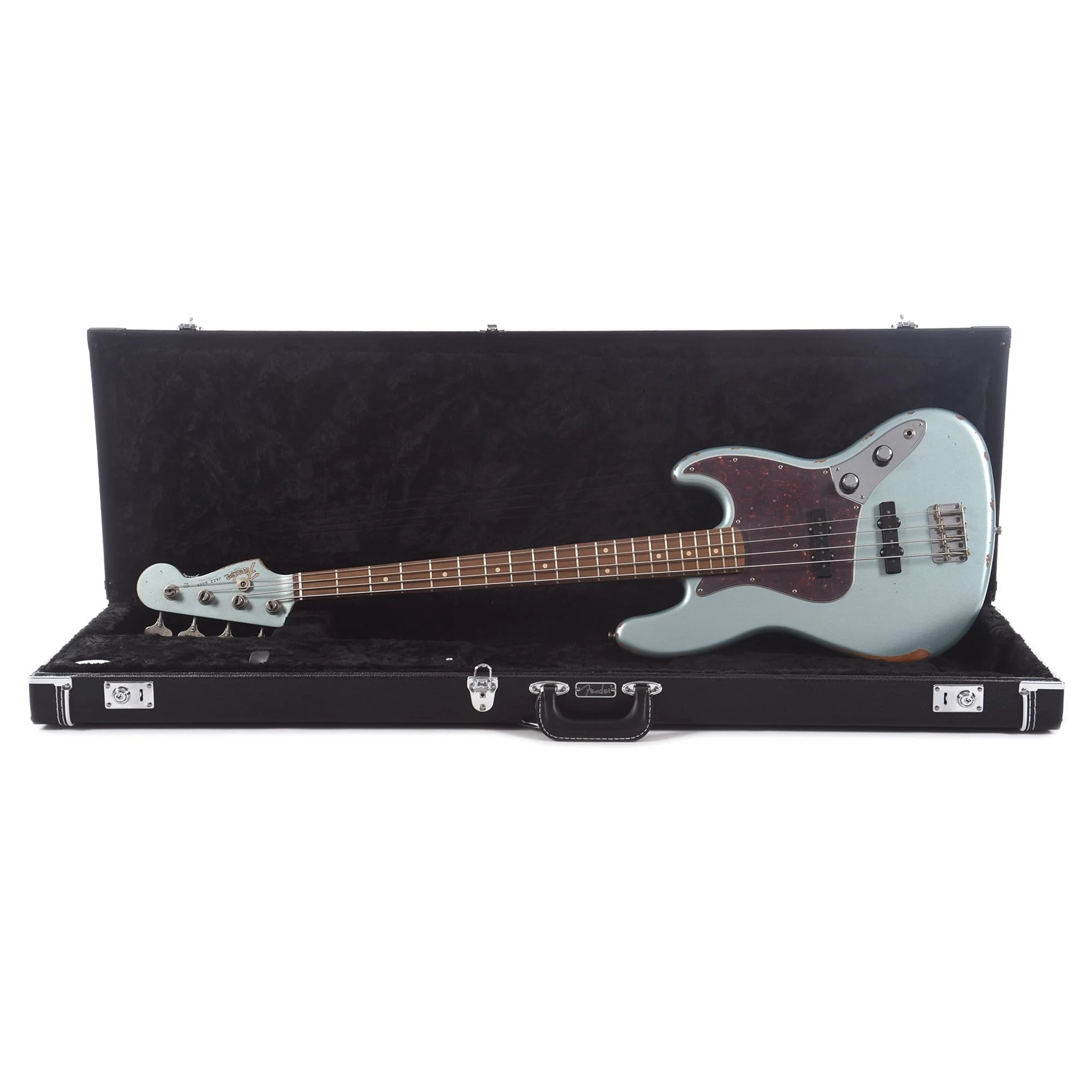  FENDER VINTERA 60th ANNIVERSARY ROAD WORN JAZZ BASS PAU FERRO FIREMIST SILVER #0140226759