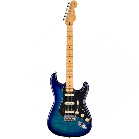  FENDER PLAYER II LIMITED STRAT HSS MAPLE FLAME MAPLE TOP BLUE BURST #0140812573 