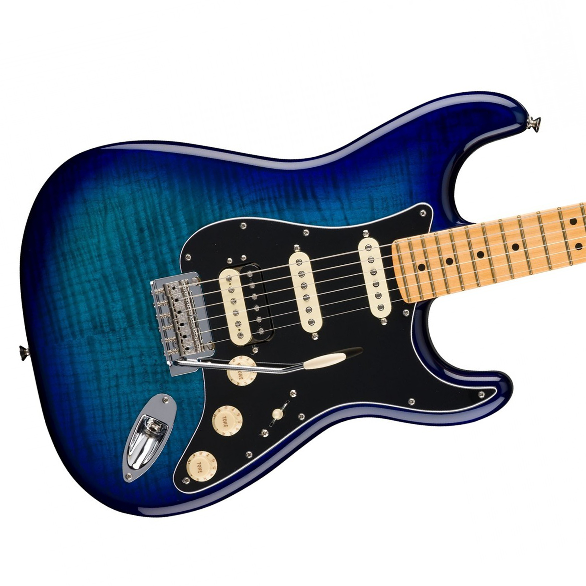  FENDER PLAYER II LIMITED STRAT HSS MAPLE FLAME MAPLE TOP BLUE BURST #0140812573