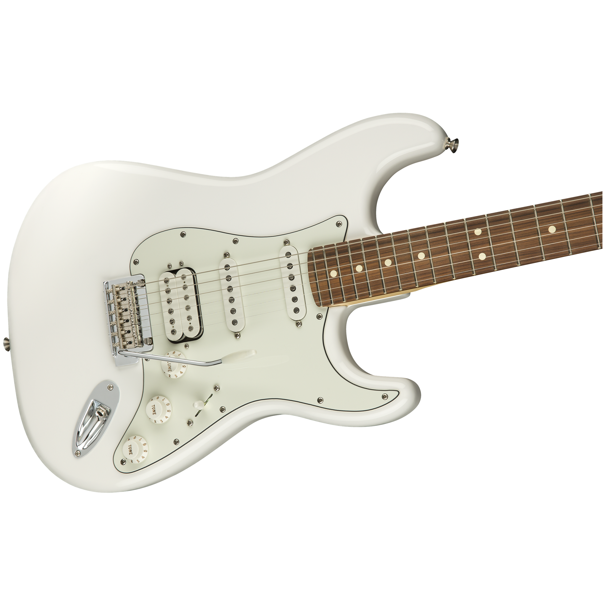  FENDER PLAYER STRAT HSS PAU FERRO POLAR WHITE #0144523515