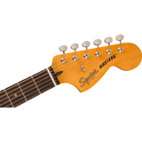  SQUIER FSR CLASSIC VIBE ‘60s COMPETITION MUSTANG LAUREL CAPRI ORANGE WITH DAKOTA RED STRIPE #0374078596 