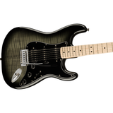  SQUIER AFFINITY STRAT FLAME MAPLE TOP HSS MAPLE BLACK BURST #0378153539 