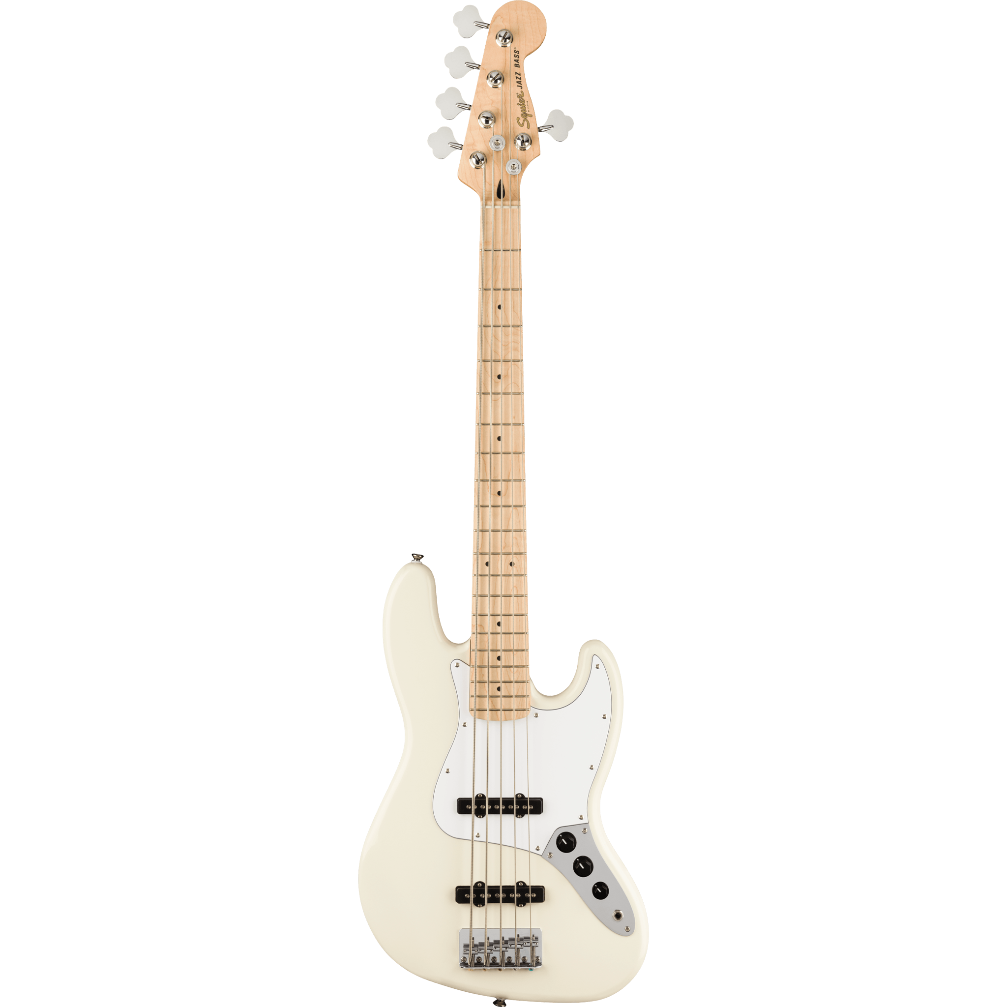  SQUIER AFFINITY JAZZ BASS V MAPLE OLYMPIC WHITE #0378652505