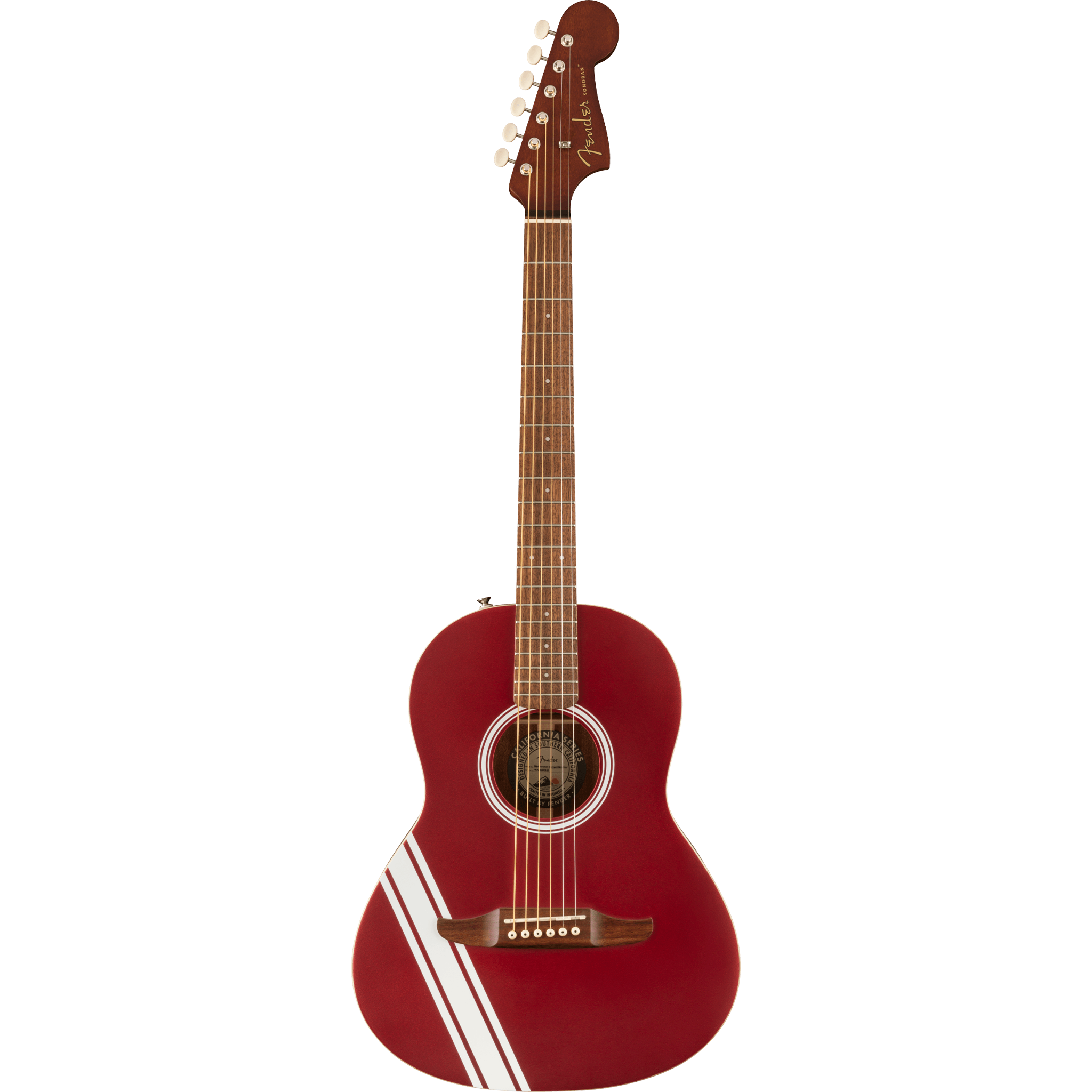  FENDER ACOUSTIC LIMITED EDITION SONORAN MINI COMP STRIPE CANDY APPLE RED #0970770109