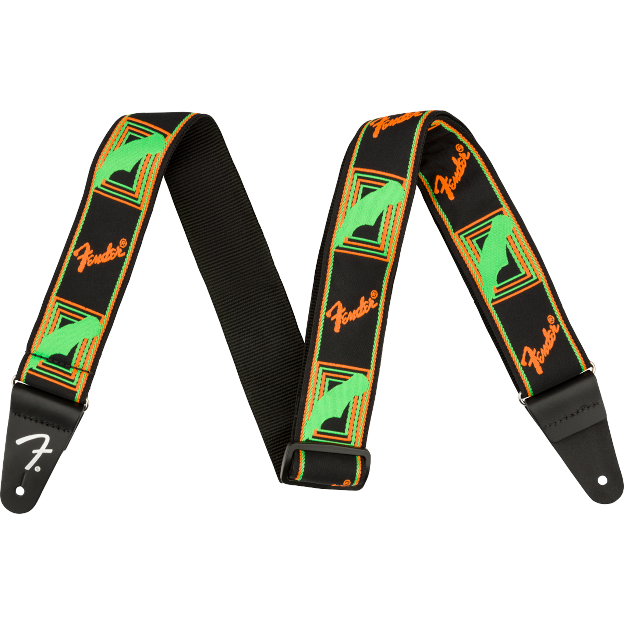  FENDER NEON MONOGRAM DÂY ĐEO GRN/ORNG #0990681301